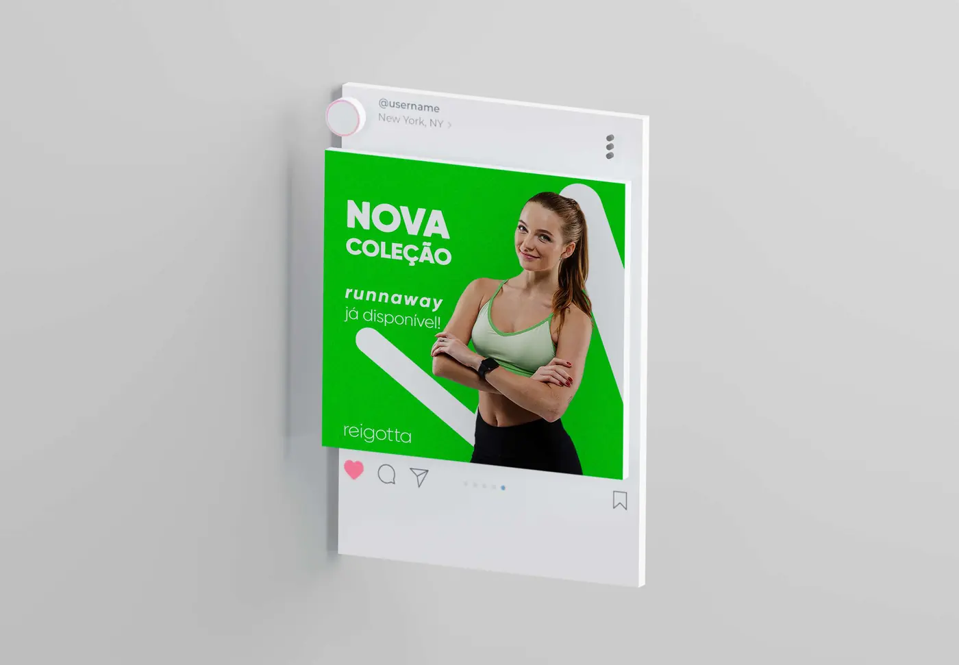 Post nova coleção em verde